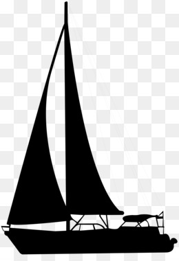 Sailing ship Ice boat Rigging - Sailboat Silhouette PNG Clip Art Image