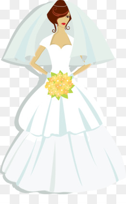 Bride Contemporary Western wedding dress Flower - Vector Bride png ...