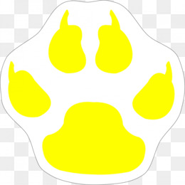 Free Download Puppy Paw Yellow Clip Art Clemson Paw