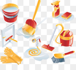 Cleaning Drawing Cleaner Cartoon - Sweep the dust cleaning tools png ...