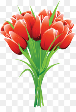 Gambar Sketsa Bunga Tulip Berwarna Yang Terbaik