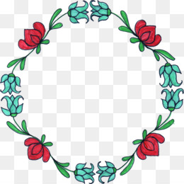 Free download Flower Circle Floral design Clip art - circle frame png.