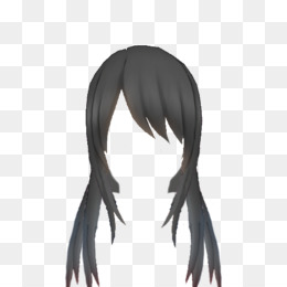 Free Download Yandere Simulator Long Hair Black Hair Wig Long Hair - yandere simulator long hair black hair wig neck png image with transparent