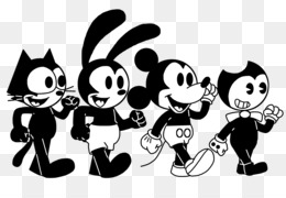 Bendy And The Ink Machine Bow Tie Minnie Mouse T Shirt Roblox - bendy and the ink machine oswald the lucky rabbit mickey mouse minnie mouse felix the cat