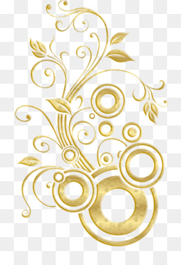 Gold Flowers PNG & Gold Flowers Transparent Clipart Free Download