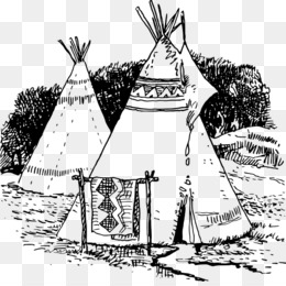 Tipi Native Americans in the United States Coloring book Drawing Clip