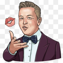 Free download Elon Musk Sticker Businessperson Telegram Clip art - Musk