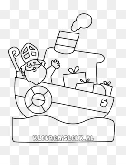 Free Download Pakjesboot 12 Kleurplaat Sinterklaas Drawing Steamboat