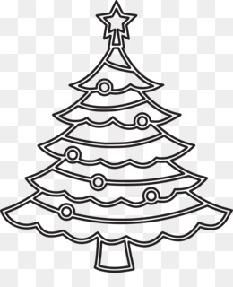 91 Christmas Tree Coloring Book Clip Art Picture HD